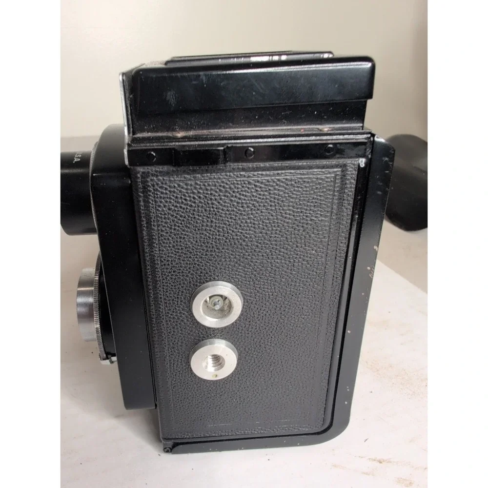Vintage Graflex Ciro-Flex TLR Camera w/ Wollensak 85mm F3.5 Lens -Alphax W/Case